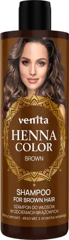 ⁨VENITA Henna Color Szampon do włosów w odcieniach brązowych - Brown 300ml⁩ w sklepie Wasserman.eu