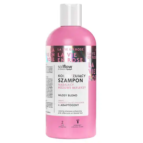 ⁨SO!FLOW Szampon koloryzujący wzmacniający różowe refleksy na blond włosach⁩ w sklepie Wasserman.eu