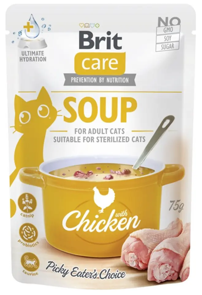 ⁨Brit Care Cat Soup Chicken saszetka 75g⁩ w sklepie Wasserman.eu