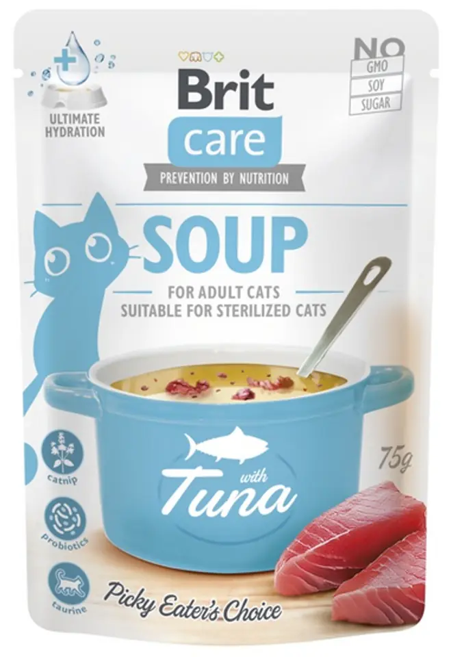 ⁨Brit Care Cat Soup Tuna saszetka 75g⁩ w sklepie Wasserman.eu