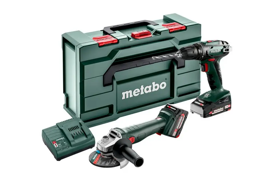 ⁨METABO COMBO SET 18V 2.4.3 (BS18+W18) 1x4,0Ah, 1x2,0Ah METABOX⁩ at Wasserman.eu