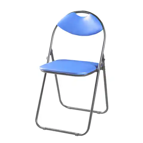 ⁨Krzesło składane Domino Niebieskie JCD1805UN⁩ w sklepie Wasserman.eu
