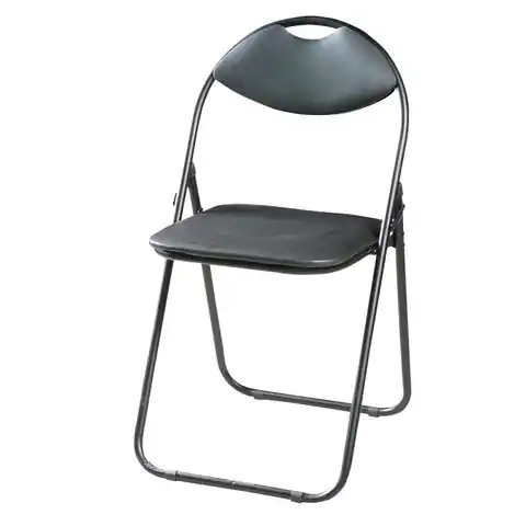 ⁨Krzesło składane Domino Czarne JCD1805UC⁩ w sklepie Wasserman.eu