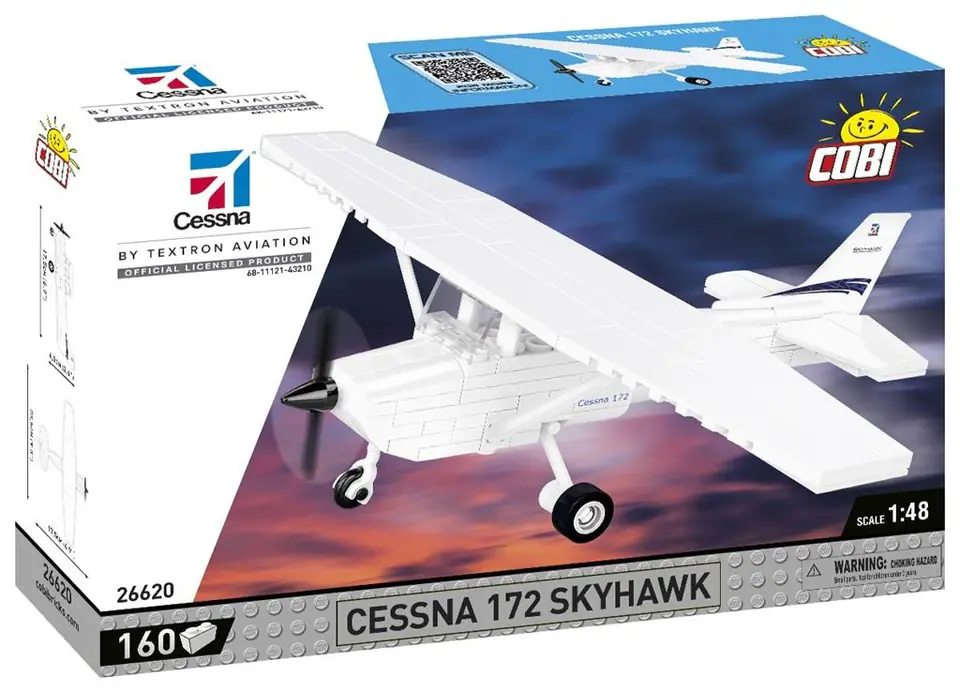 ⁨Blocks Cessna 172 Skyhawk 160k white⁩ at Wasserman.eu