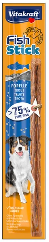 ⁨Vitakraft Dog Fish-Stick Original Pstrąg 1szt [34052]⁩ w sklepie Wasserman.eu