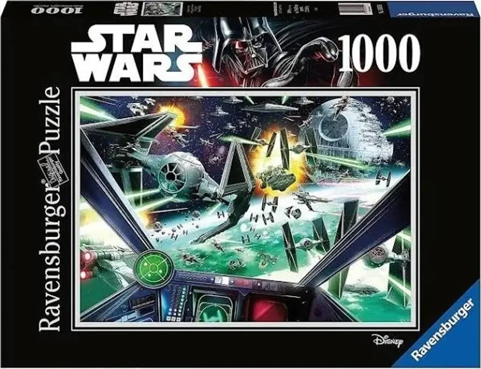 ⁨Puzzle 2D 1000 elementów Star Wars X-Wing Cockpit⁩ at Wasserman.eu