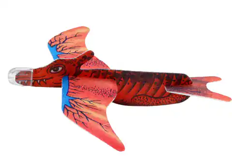 ⁨Piankowy Samolot Dinozaur W Kolorze Czerwonym⁩ w sklepie Wasserman.eu