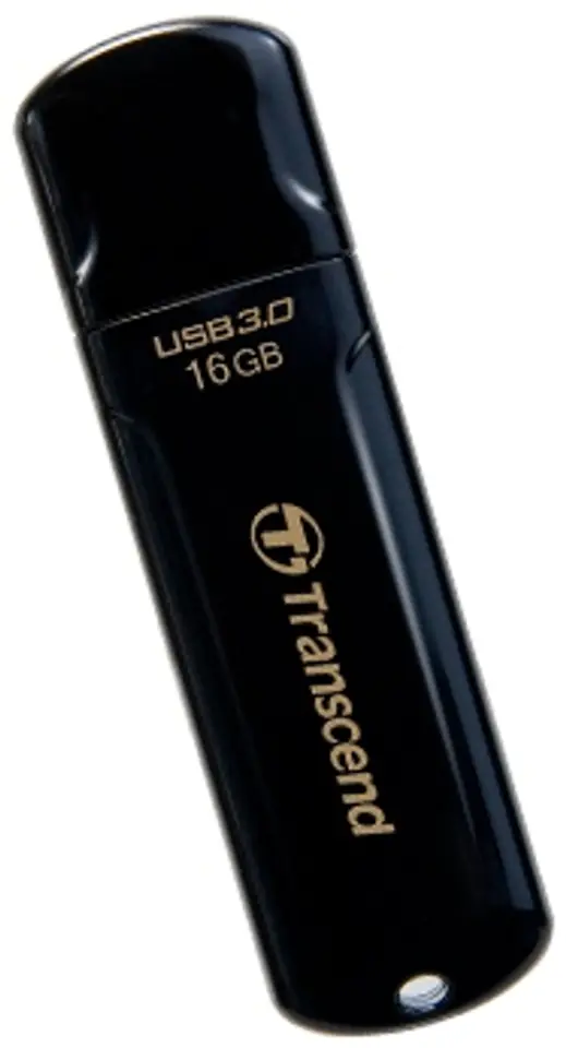 ⁨Pendrive (Pamięć USB) TRANSCEND (16 GB /USB 3.0 /Czarny )⁩ w sklepie Wasserman.eu