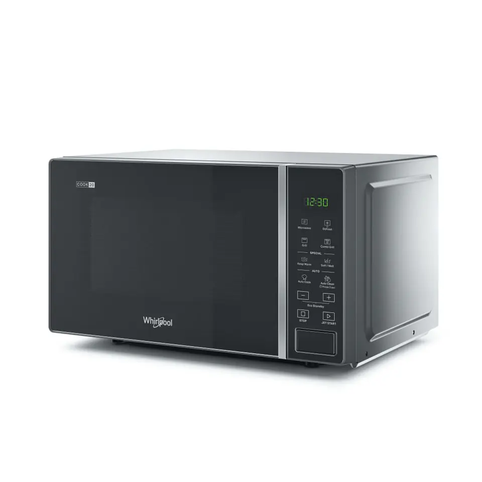 ⁨Whirlpool Cook20 MWP 203 SB Countertop Grill microwave 20 L 700 W Black, Silver⁩ at Wasserman.eu
