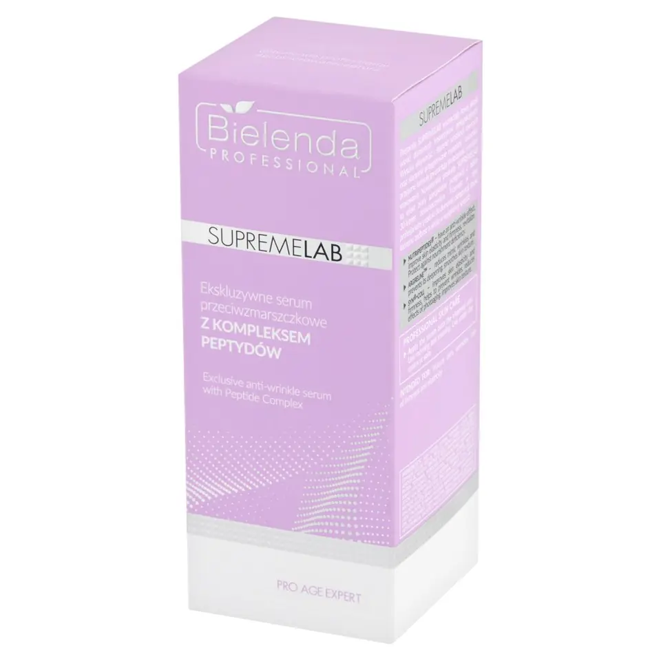 ⁨BIELENDA PROFESSIONAL  Supremelab Pro Age Expert Ekskluzywne serum przeciwzmarszczkowe z kompleksem peptydów 30 g⁩ w sklepie Wasserman.eu