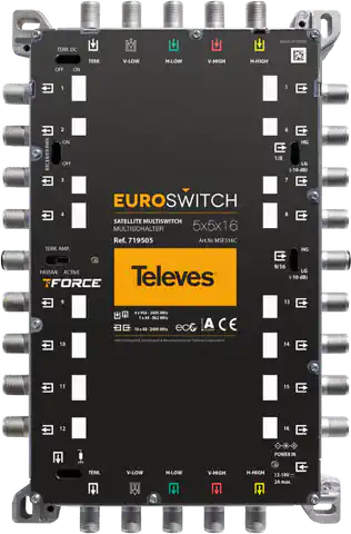 ⁨EuroSwitch Televes 5x5x16 ref. 719505⁩ at Wasserman.eu