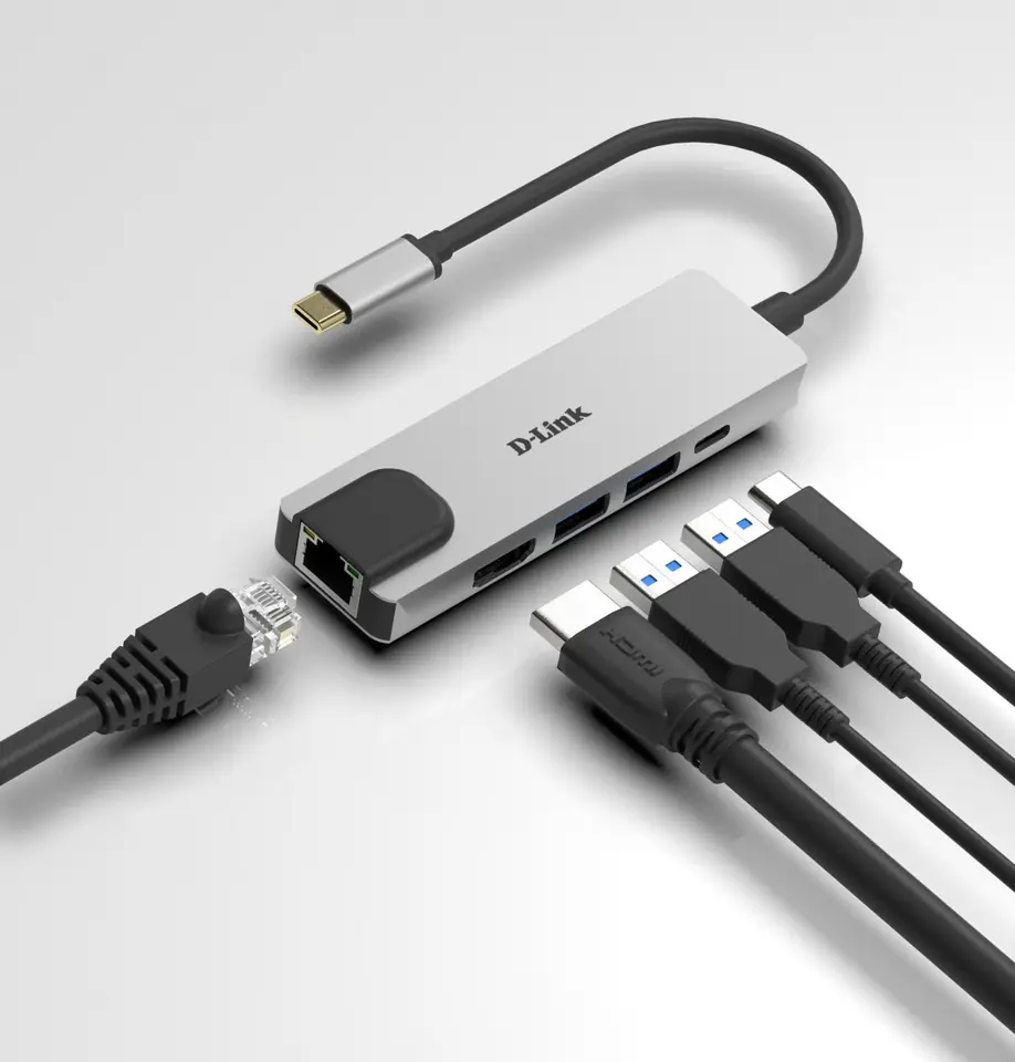 ⁨D-Link DUB-M520 HUB USB -C + USB 3.0 + HDMI⁩ at Wasserman.eu