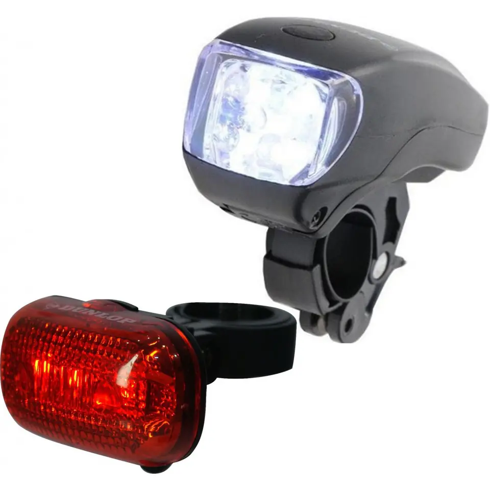 ⁨Dunlop - LED Bike Light Kit Front and Back⁩ at Wasserman.eu