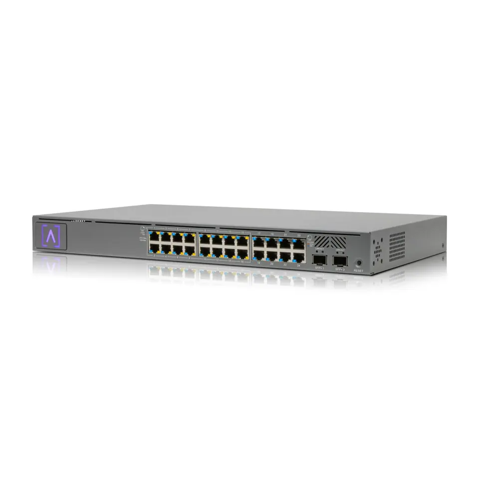 ⁨Alta Labs S24-POE network switch Managed Gigabit Ethernet (10/100/1000) Power over Ethernet (PoE) 1U Grey⁩ at Wasserman.eu