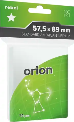 ⁨Koszulki na karty 57,5x89mm Orion 100szt REBEL⁩ w sklepie Wasserman.eu