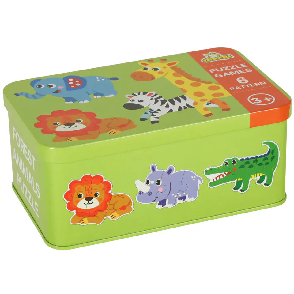 ⁨Puzzle in a can of animals safari 25 puzzles⁩ at Wasserman.eu