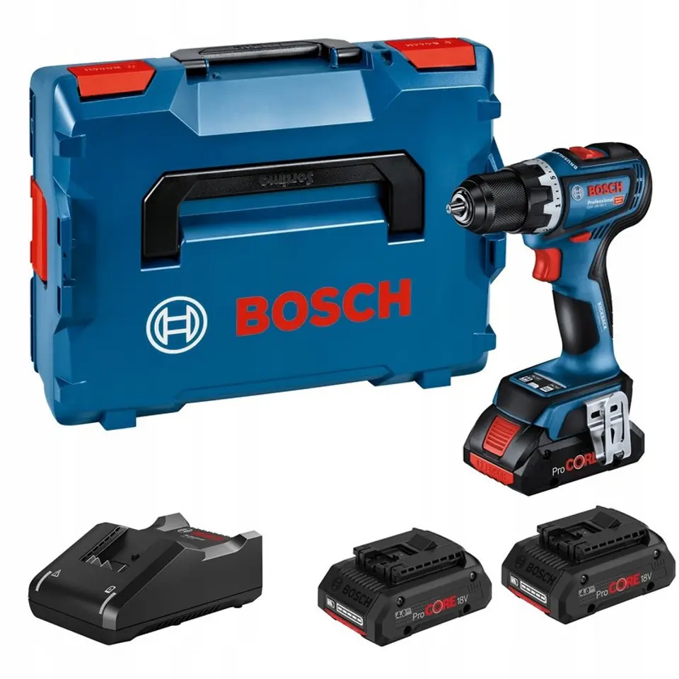 ⁨BOSCH UD SCREWDRIVER. GSB 18V-90 C 64/36Nm 3x4,0Ah PROCORE LB⁩ at Wasserman.eu