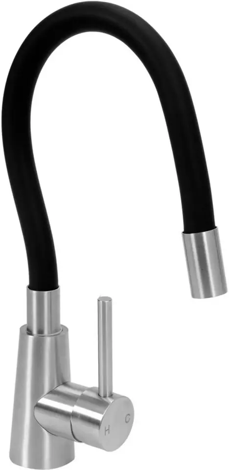 BATERIA ZLEWOZMYWAKOWA FLEXIBLE STEELY, CZARNA. w sklepie Wasserman.eu