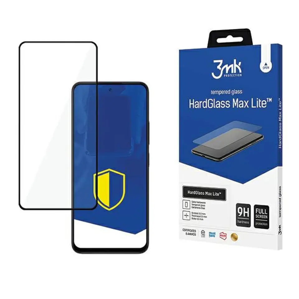 ⁨3MK HardGlass Max Lite Poco M6 5Gczarny/black Fullscreen Glass Lite⁩ w sklepie Wasserman.eu