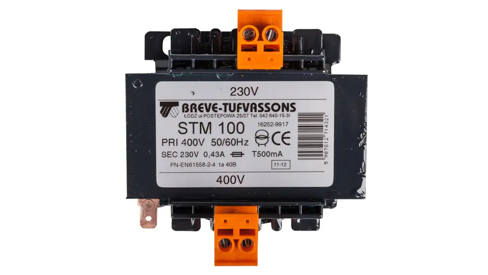 1-phase transformer STM 100VA 400/230V 16252-9917 at Wasserman.eu