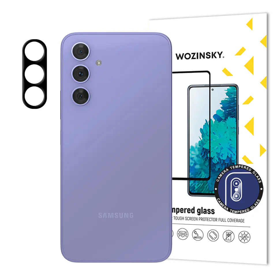 Szkło hartowane 9H na aparat kamerę do Samsung Galaxy A54 5G Full Camera Glass w sklepie Wasserman.eu