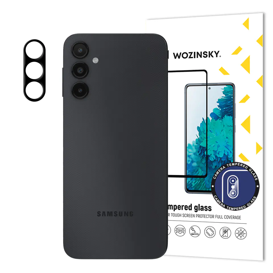 Szkło hartowane 9H na aparat kamerę do Samsung Galaxy A14 5G / A14 Full Camera Glass w sklepie Wasserman.eu