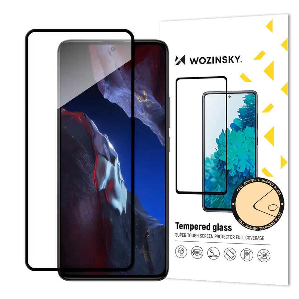 Szkło hartowane 9H z ramką na ekran Xiaomi Poco F5 Pro Full Glue Tempered Glass czarne w sklepie Wasserman.eu
