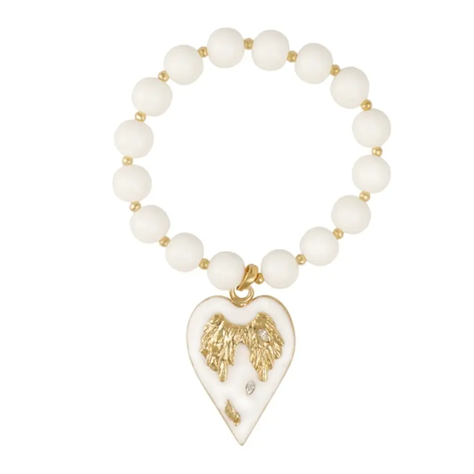 ⁨Bransoletka z sercem z kolekcji Angel (B23/ZWE/59/1AU)⁩ w sklepie Wasserman.eu