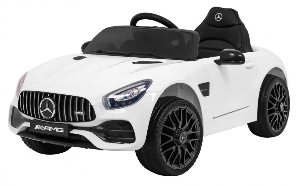 ⁨Mercedes Benz GT na akumulator dla dzieci Biały + Pilot + Wolny Start + MP3 LED⁩ w sklepie Wasserman.eu