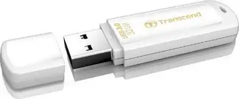 ⁨Pendrive (Pamięć USB) TRANSCEND (128 GB \Biały )⁩ w sklepie Wasserman.eu