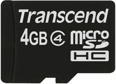 ⁨Karta pamięci TRANSCEND microSDHC 4 GB Adapter SD⁩ at Wasserman.eu