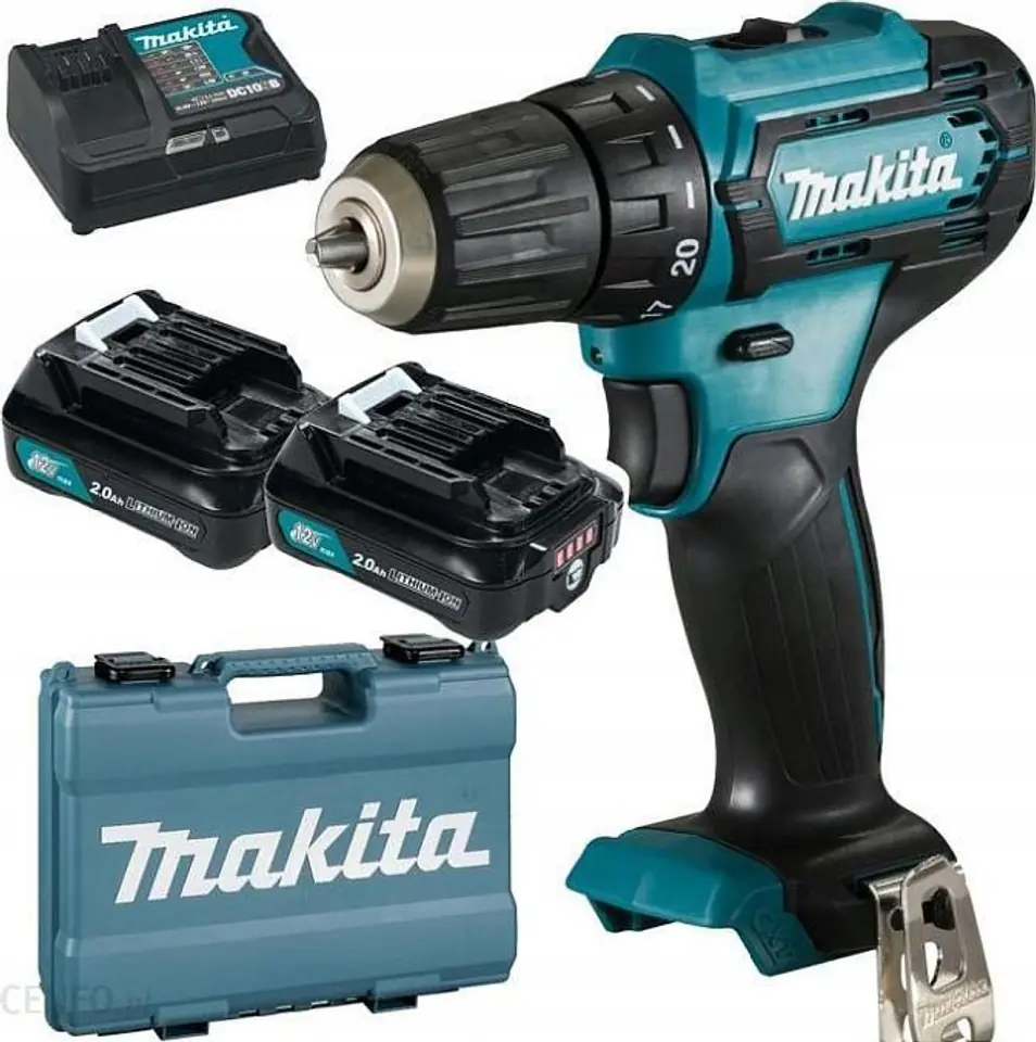 ⁨Makita DF333DSAE drill 1700 RPM Keyless 1.2 kg Black, Blue⁩ at Wasserman.eu