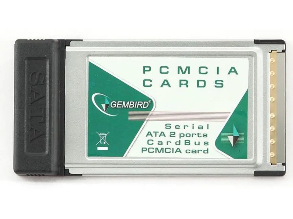 ⁨Karta PCMCIA GEMBIRD Karta PCMCIA -> 2 x SATA port PCMCIA-SATA2⁩ w sklepie Wasserman.eu