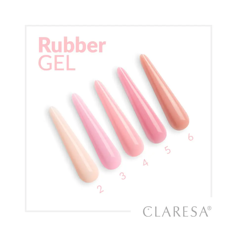 ⁨CLARESA Rubber Gel Żel do budowania i przedłużania paznokci 04 - 90 g⁩ w sklepie Wasserman.eu