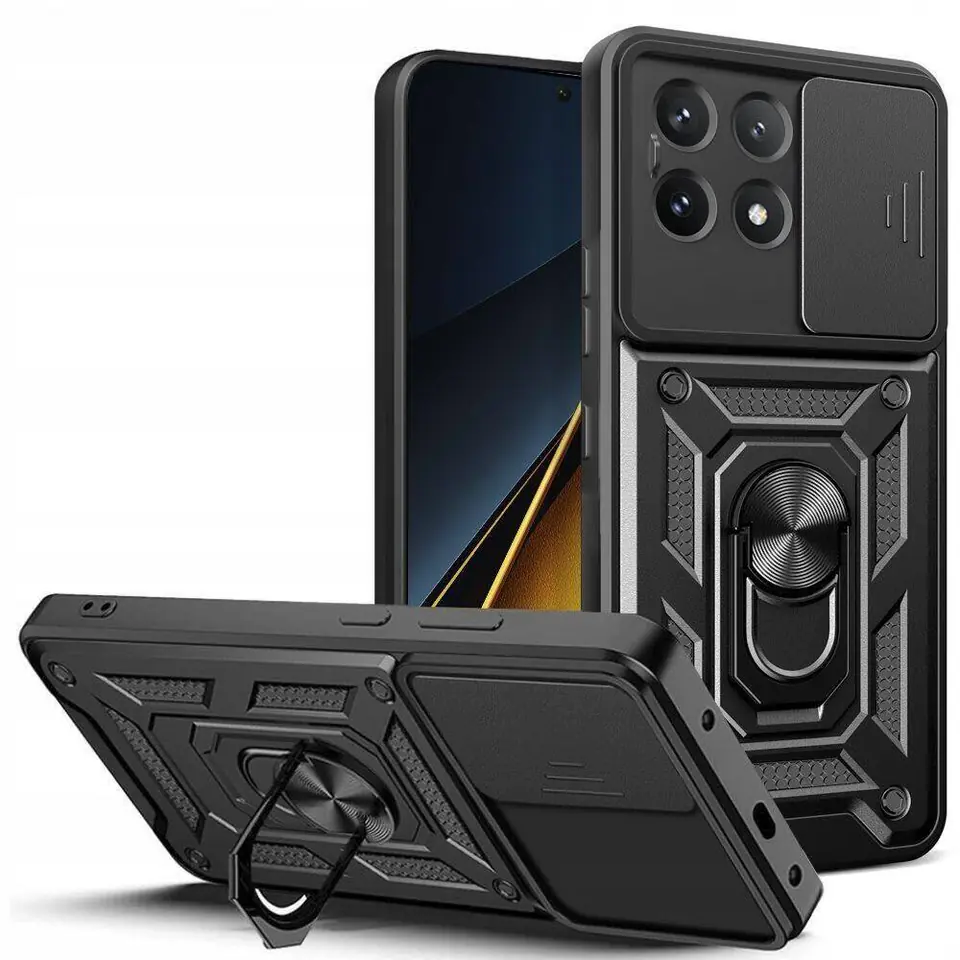 ⁨Etui XIAOMI POCO X6 PRO 5G Tech-Protect Camshield Pro czarne⁩ w sklepie Wasserman.eu