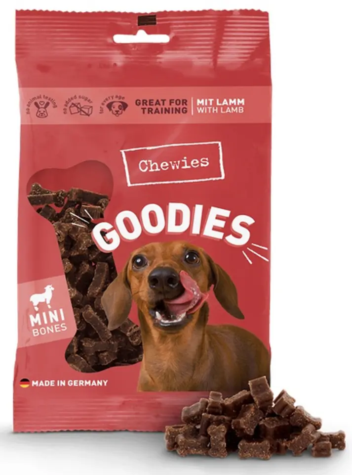 ⁨Chewies Mini Lamb Cubes 125g⁩ at Wasserman.eu