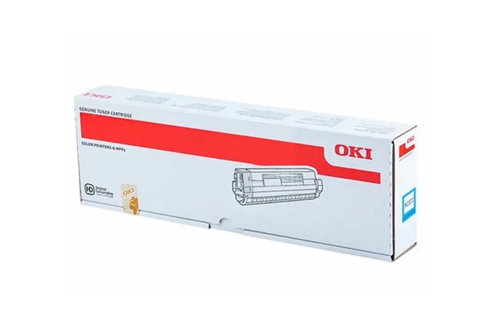 ⁨Oryginalny Toner Cyan OKI MC873, MC883 (45862816)⁩ w sklepie Wasserman.eu