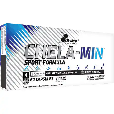 ⁨CHELA-MIN SPORT FORMULA MEGA CAPS 60 tabletek⁩ w sklepie Wasserman.eu