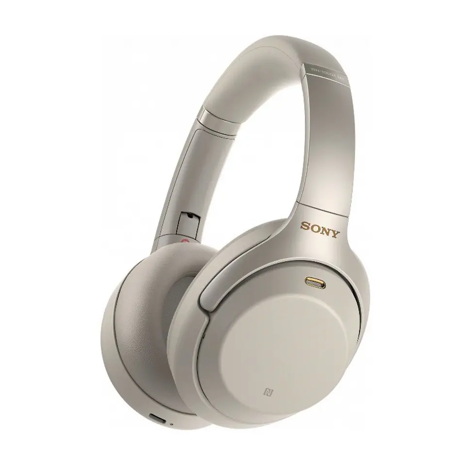 ⁨Wireless headphones SONY WH-1000XM4 with noise reduction system (WH-1000XM4/S) Silver⁩ at Wasserman.eu