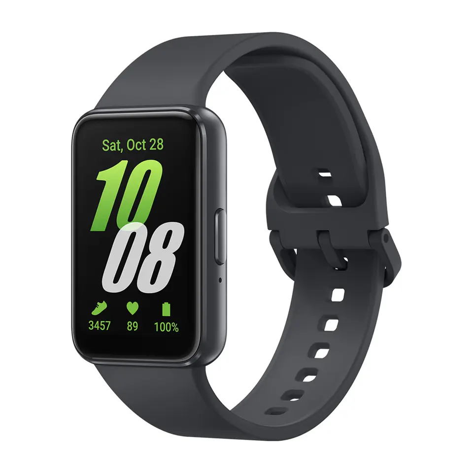 ⁨Opaska sportowa Samsung Galaxy Fit 3 (R390) Black⁩ w sklepie Wasserman.eu