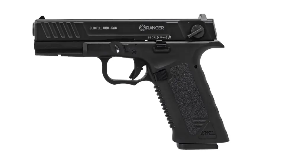Air rifle pistol Ranger GL18 Full Auto Blowback Kal.4.5 BBS 18-shots KWC at Wasserman.eu
