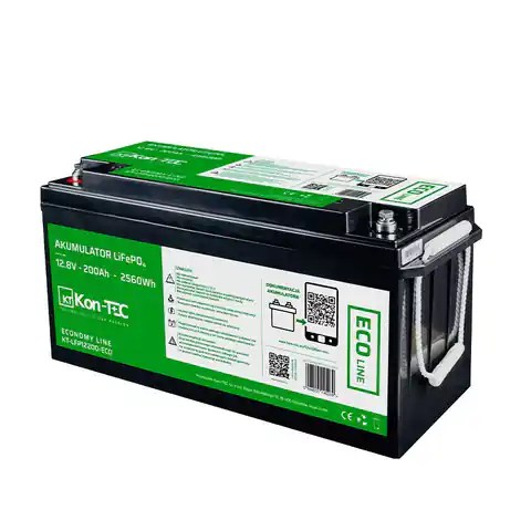 ⁨LiFePO4 battery - Kon-TEC ECO (12.8V) 200Ah⁩ at Wasserman.eu