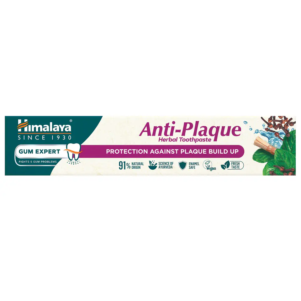 HIMALAYA Gum Expert Ziołowa Pasta do zębów Anti-Plaque przeciw płytce nazębnej 75ml w sklepie Wasserman.eu