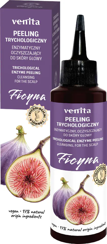 ⁨VENITA Peeling trychologiczny do skóry głowy - Ficyna 100ml⁩ w sklepie Wasserman.eu