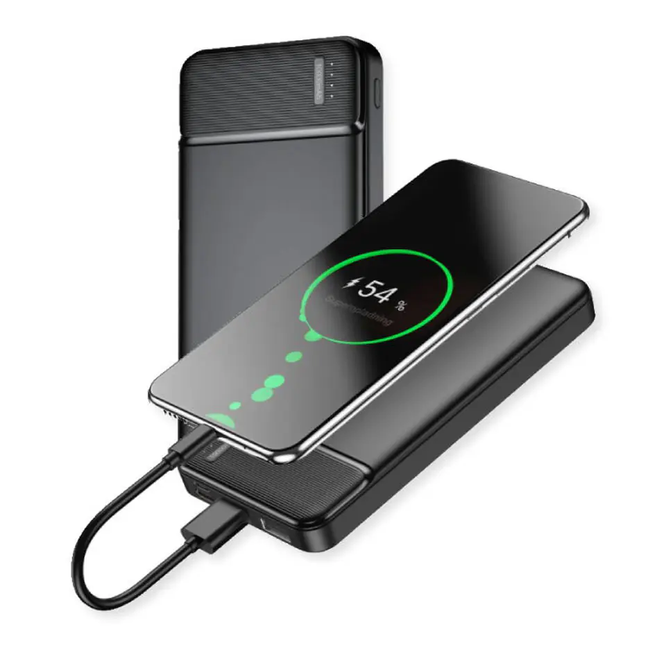 ⁨Powerbank 10000mAh MaxLife MXPB-01 czarny⁩ w sklepie Wasserman.eu