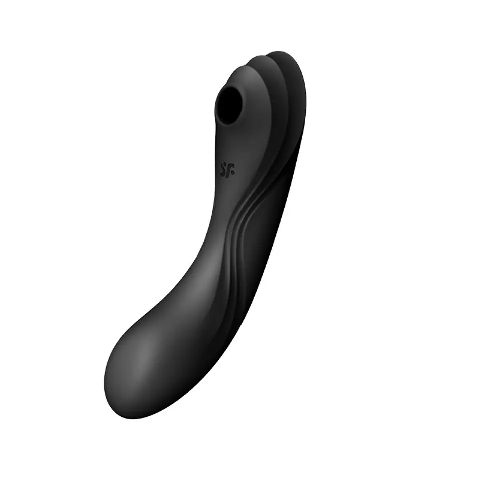 ⁨Satisfyer Curvy Trinity 4 stymulator łechtaczki z wibracjami Black⁩ w sklepie Wasserman.eu