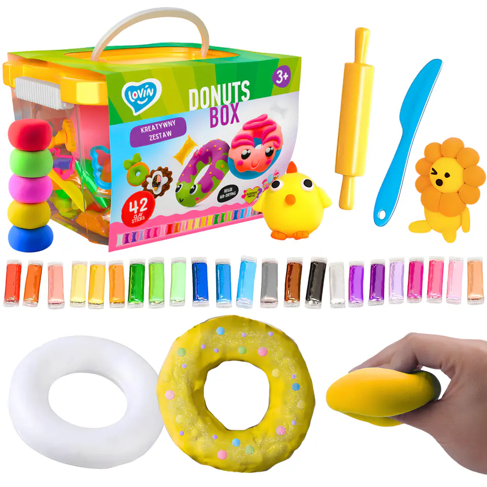 ⁨Creative modeling kit, donuts in box 70109⁩ at Wasserman.eu