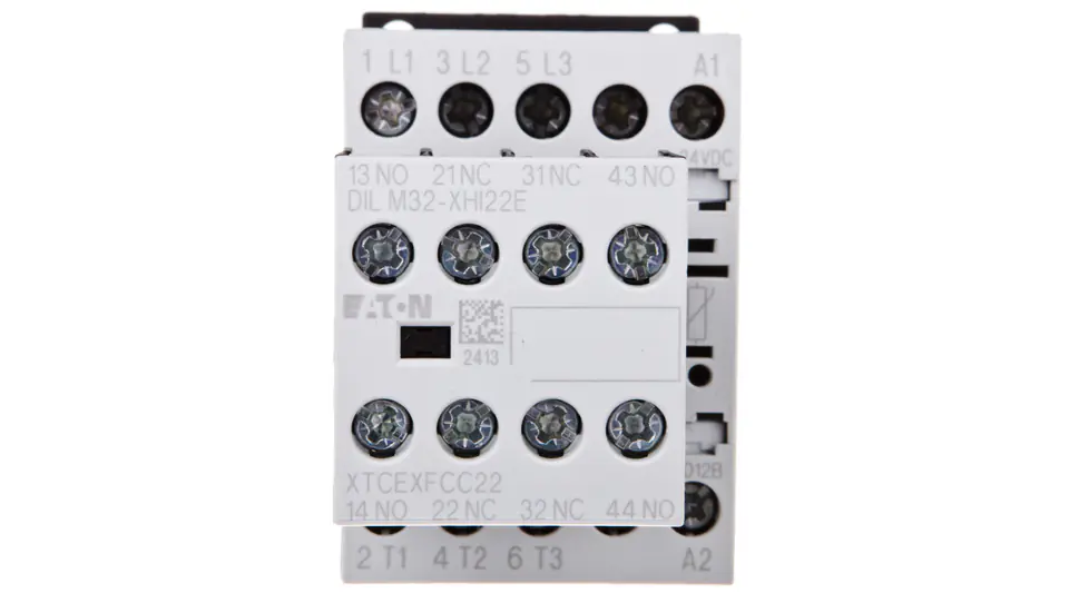 ⁨Power contactor 12A 3P 24V DC 2Z 2R DILM12-22(24VDC) 106369⁩ at Wasserman.eu