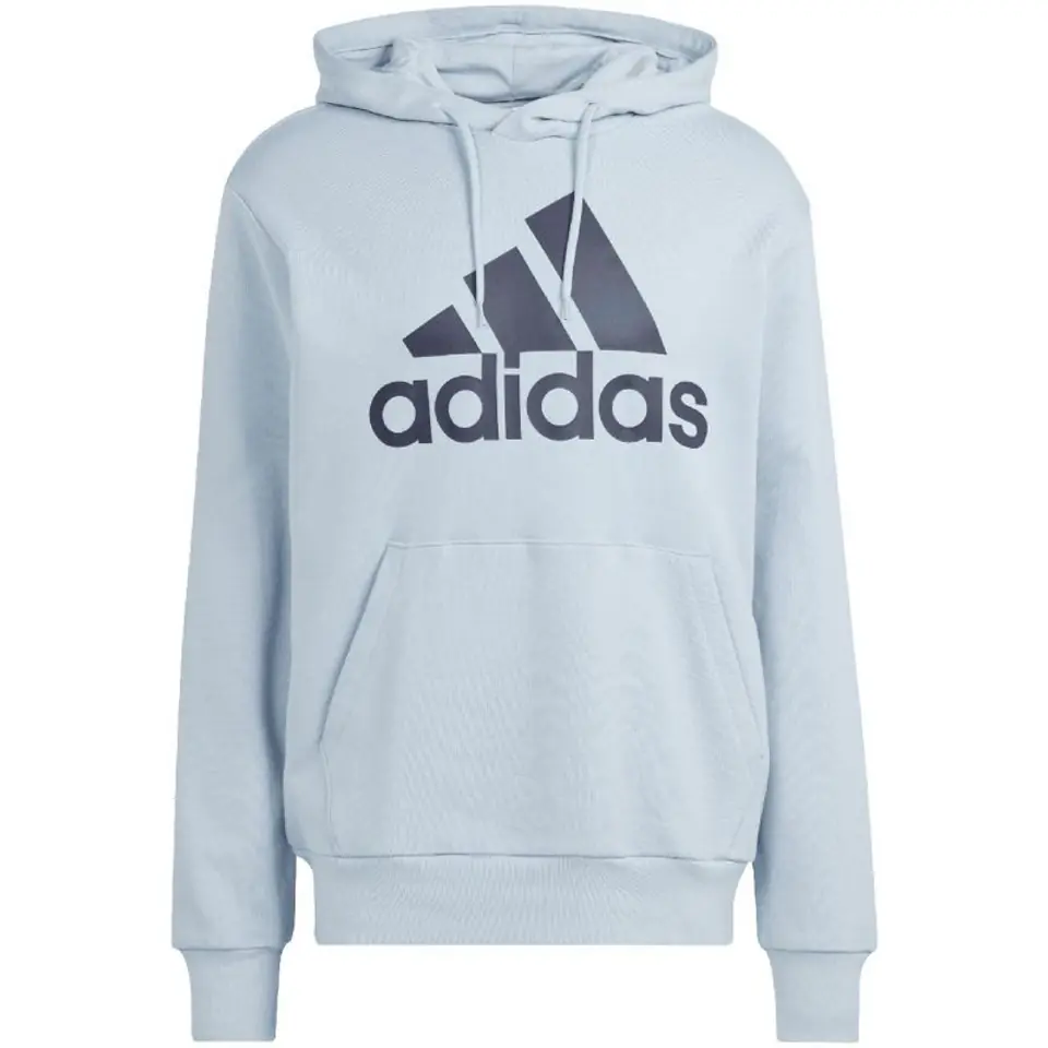 ⁨Bluza adidas Essentials French Terry Big Logo Hoodie M (kolor Niebieski, rozmiar M)⁩ w sklepie Wasserman.eu