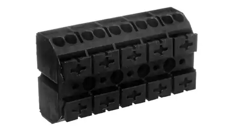 ⁨Blok zasilający 5-torowy czarny 862-505⁩ w sklepie Wasserman.eu
